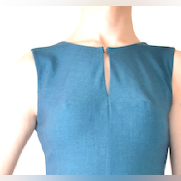 Calvin Klein Turquoise with Gold Clasp Sundress Cocktail Dress Size 4 - Picture 2 of 3